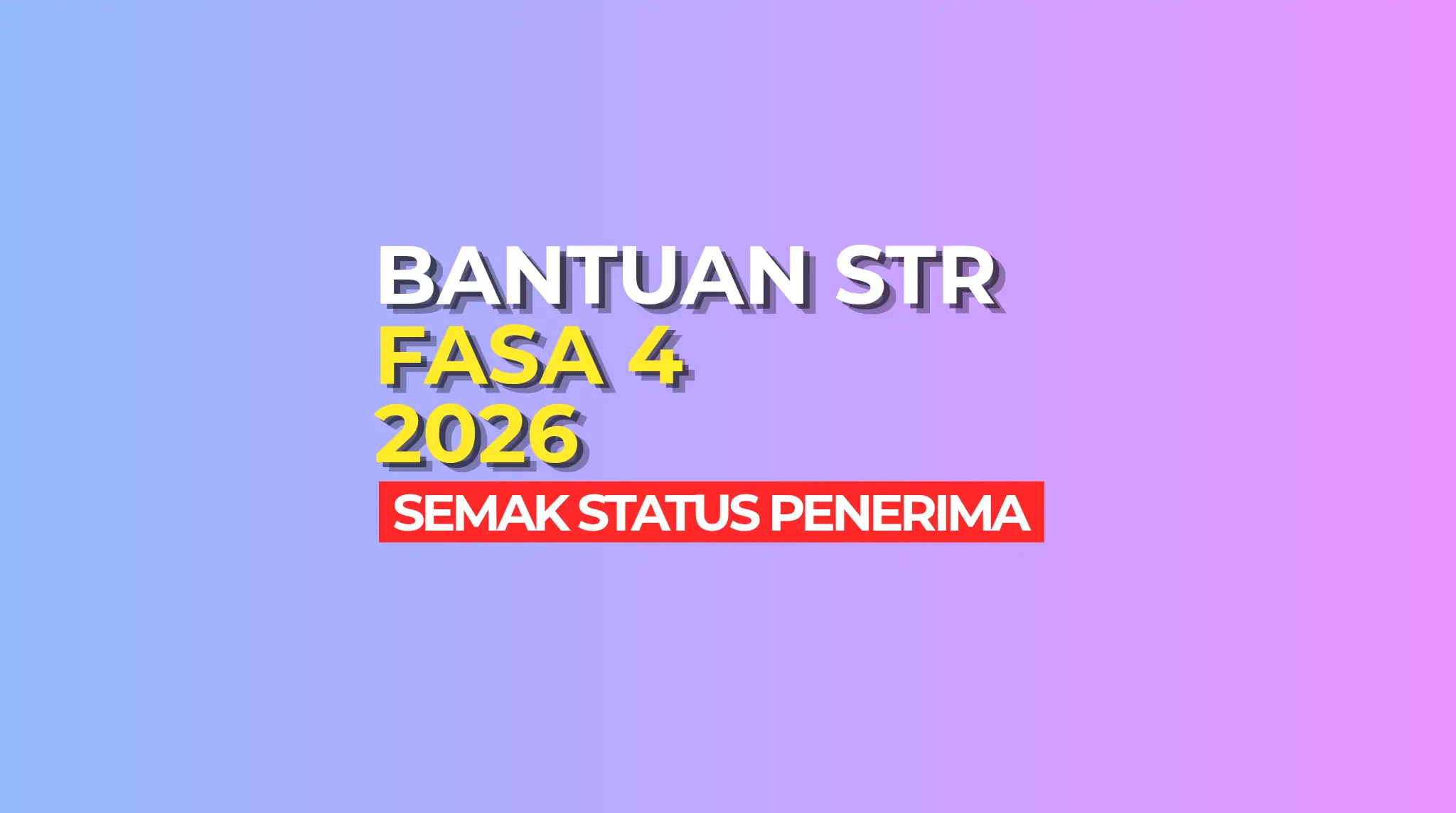 SEMAK STATUS STR
