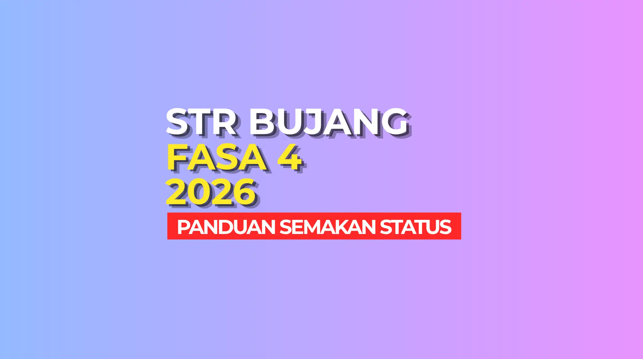 SEMAKAN STR BUJANG
