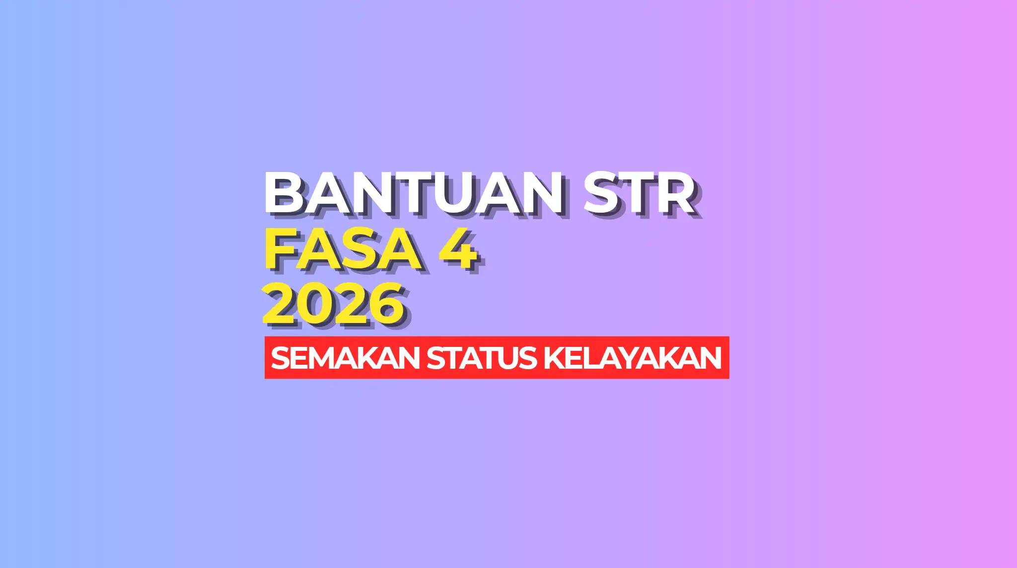 SEMAKAN STR HASIL